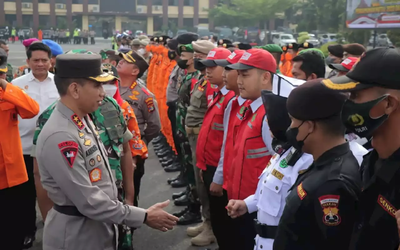 Polda Lampung Menyiapkan 4.436 Personel Gabungan dalam Operasi Lilin Krakatau 2022