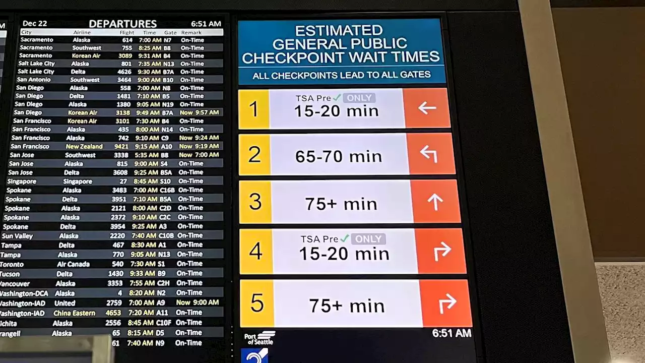 ‘Minor security breach’ backs up Sea-Tac security lines into parking garage amid holiday travel rush