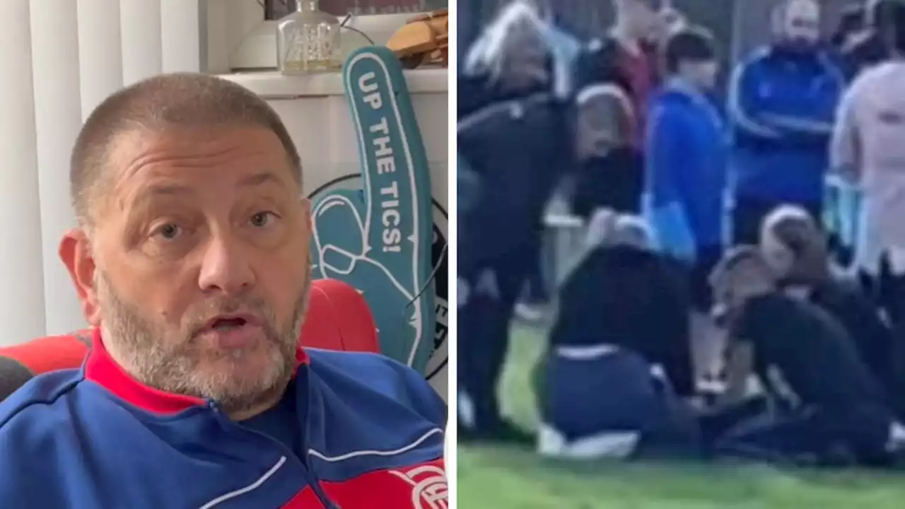 'A referee will end up killed': Football official kicked in head and knocked out fears abuse will become fatal