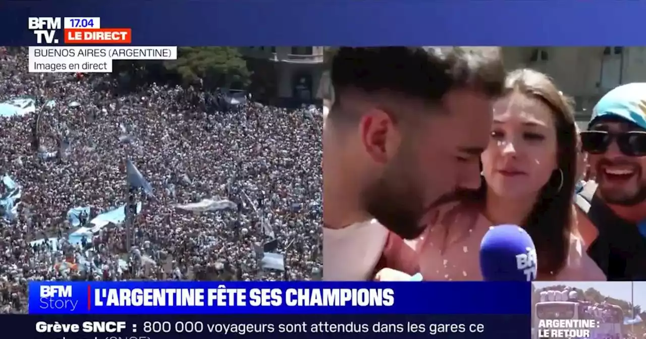 Coupe du monde : une journaliste de BFMTV malmenée par des supporters argentins