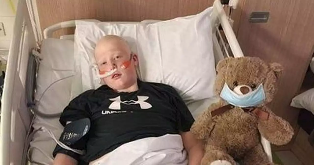 Mum's world comes 'crashing down' as son spends Christmas in hospital