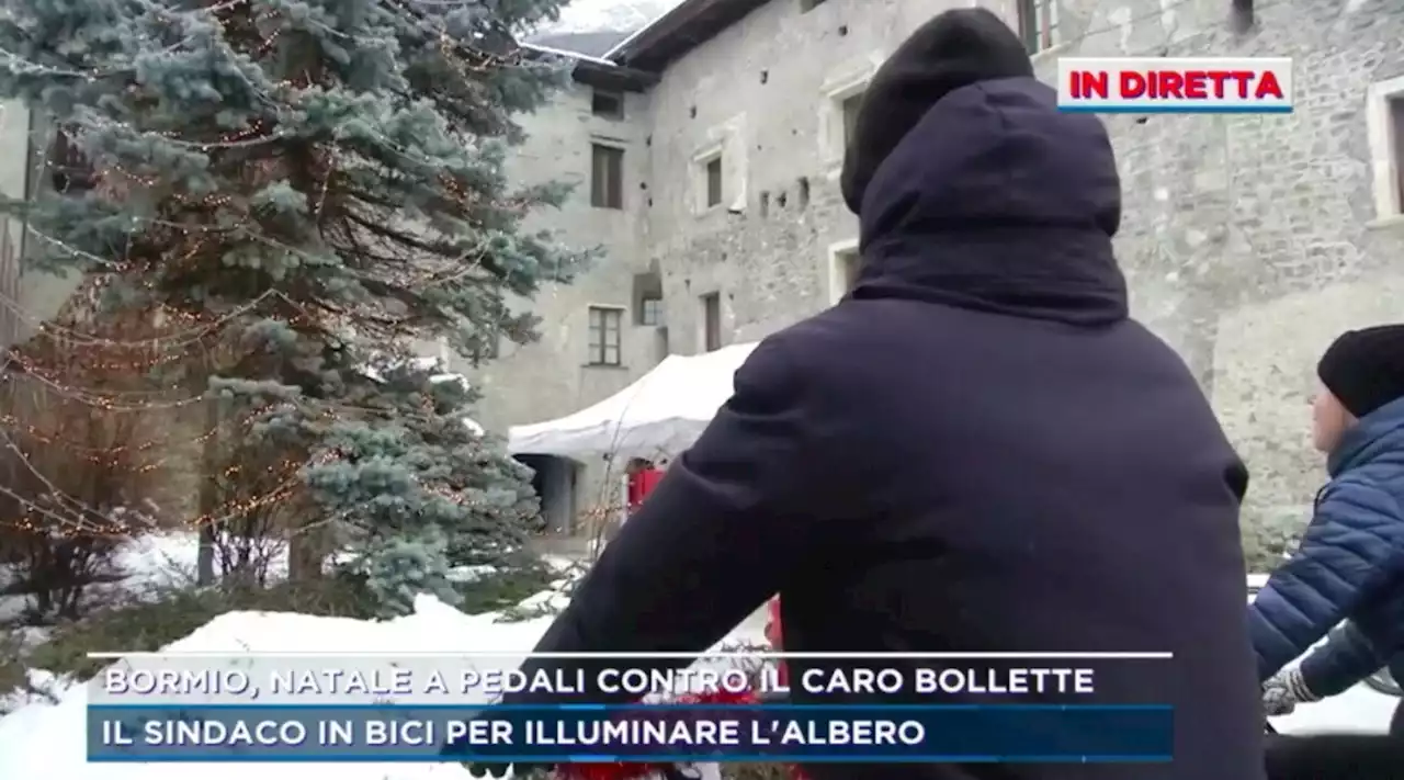 Bormio (SO), luci di Natale a pedali per contrastare il caro energia