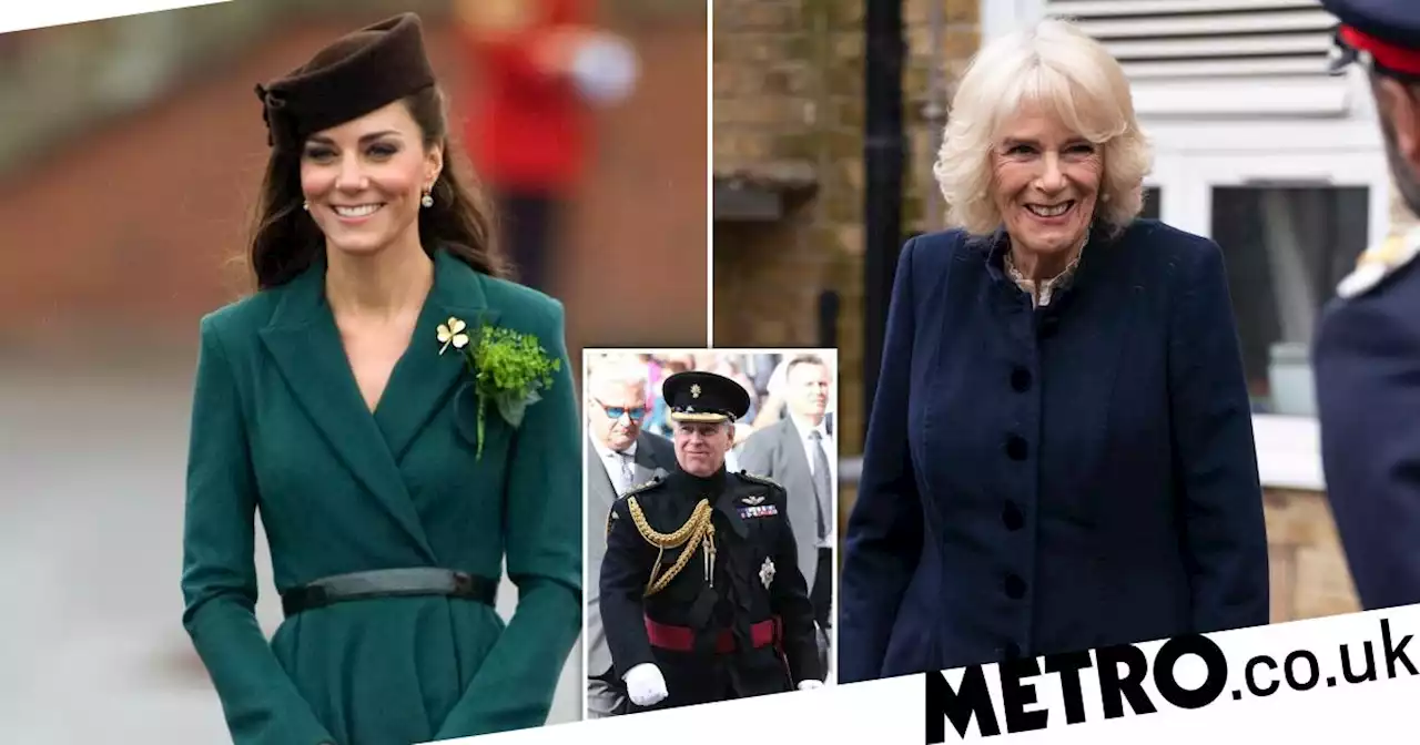 Camilla takes role stripped from Andrew and Kate gets one of William's jobs