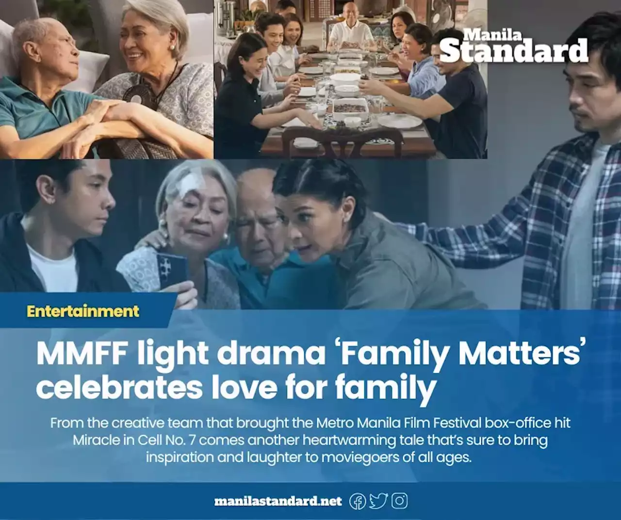 MMFF light drama ‘Family Matters’ celebrates love for family