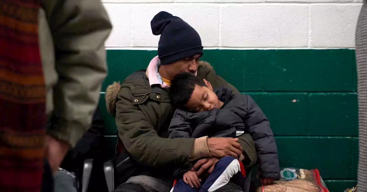 With arctic storm blast approaching, migrants in Texas are sleeping on the streets