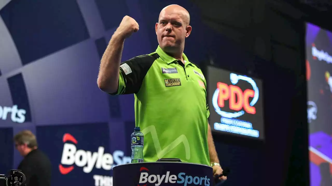 Van Gerwen maakt een prima start op WK Darts