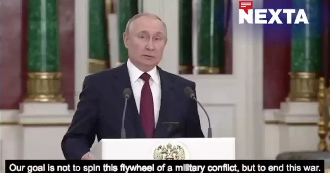 Video: Putin usa per la prima volta la parola guerra in riferimento all'Ucraina