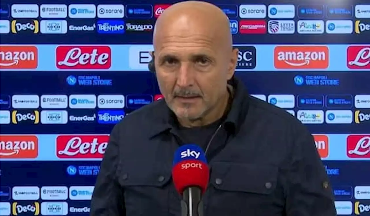 Napoli ko, Spalletti: 'Condizione da rifinire'