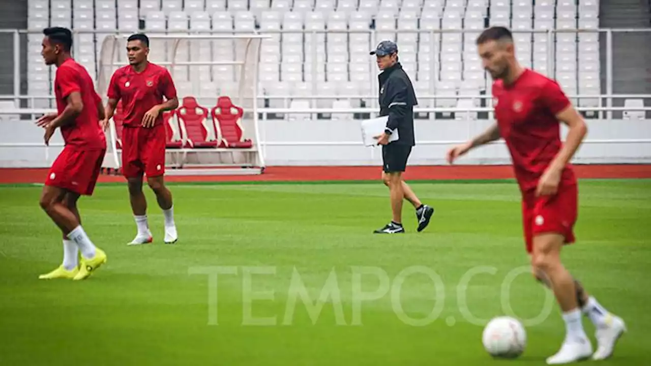 Timnas Indonesia Berlatih Jelang Pertandingan Piala AFF 2022 Melawan Kamboja