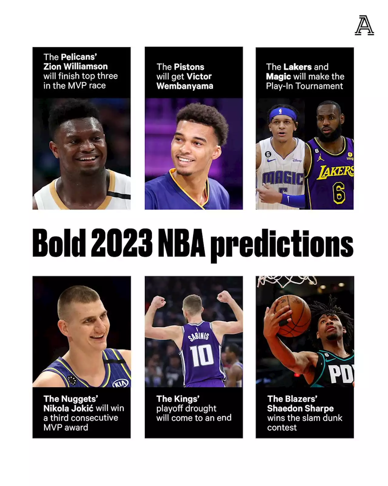 Bold NBA predictions for 2023: Wembanyama to Pistons, Lakers make Play-In and more