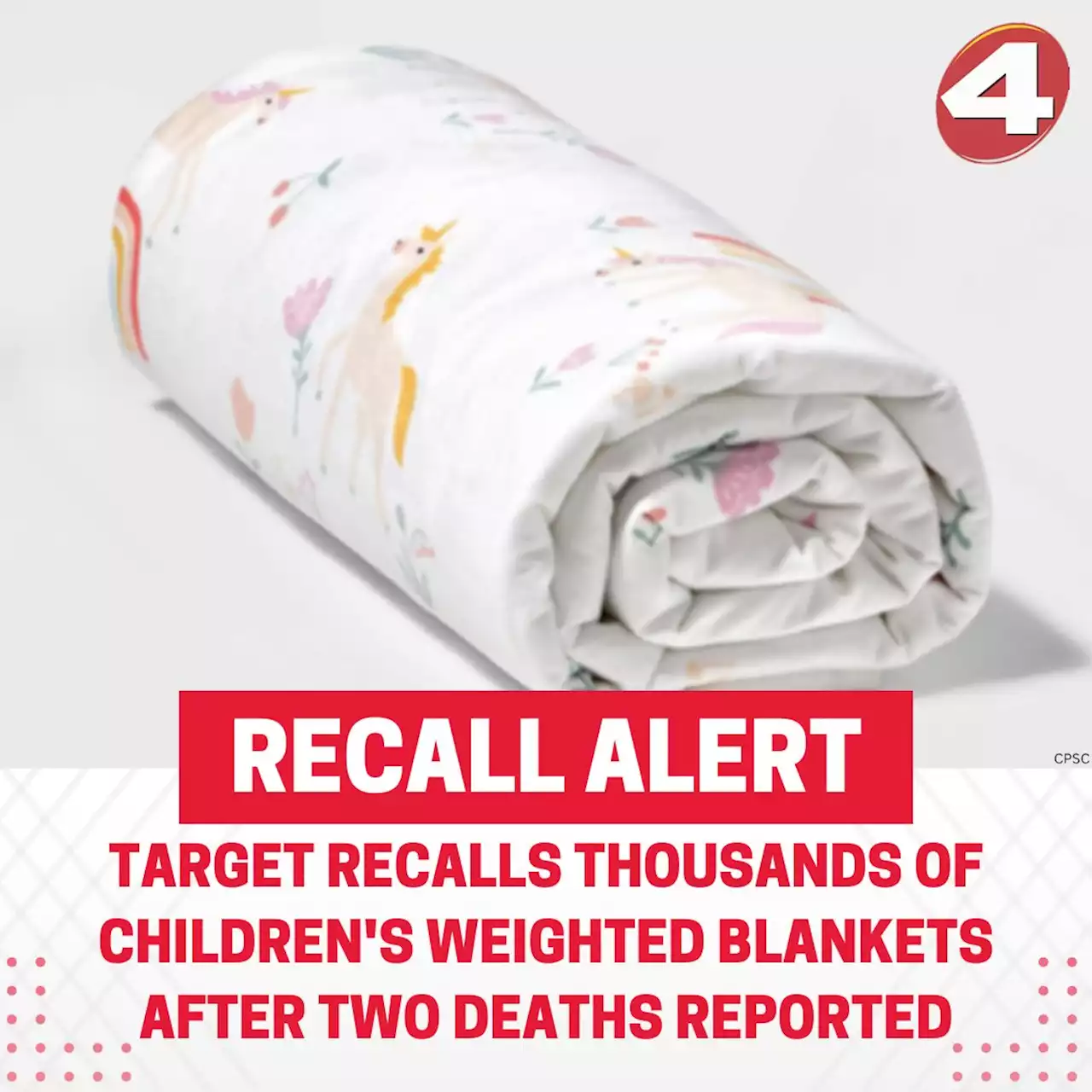 Weighted blankets from Target recalled after at least 2 children died