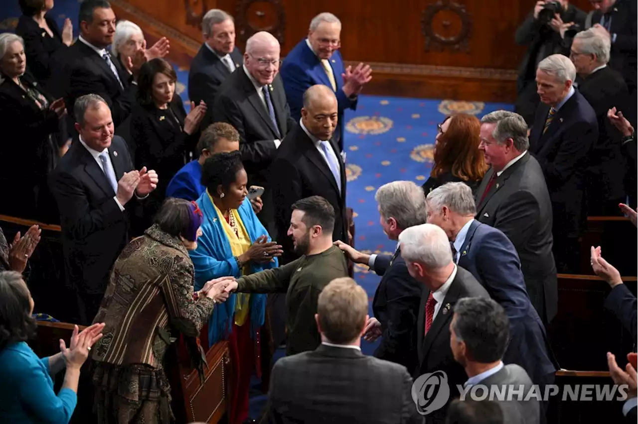 절렌스키, 루스벨트 인용하며 '절대승리' 결의…美의회 기립박수 | 연합뉴스