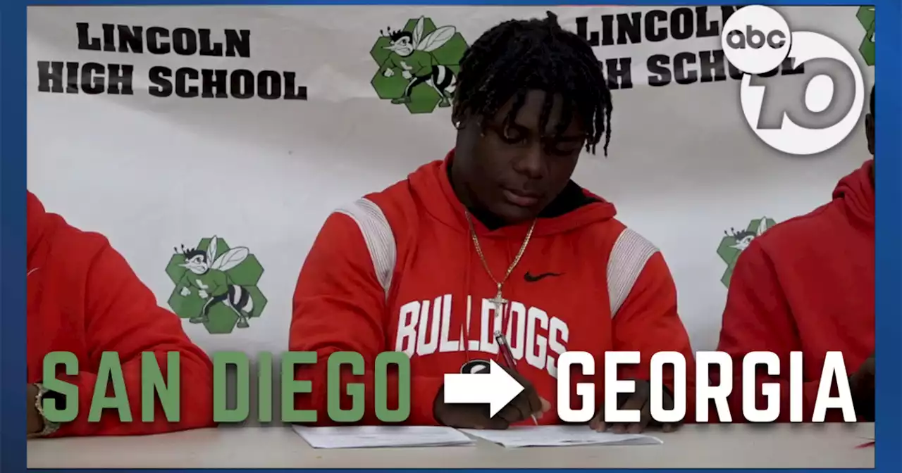 Lincoln High football star signs with #1 ranked Georgia Bulldogs