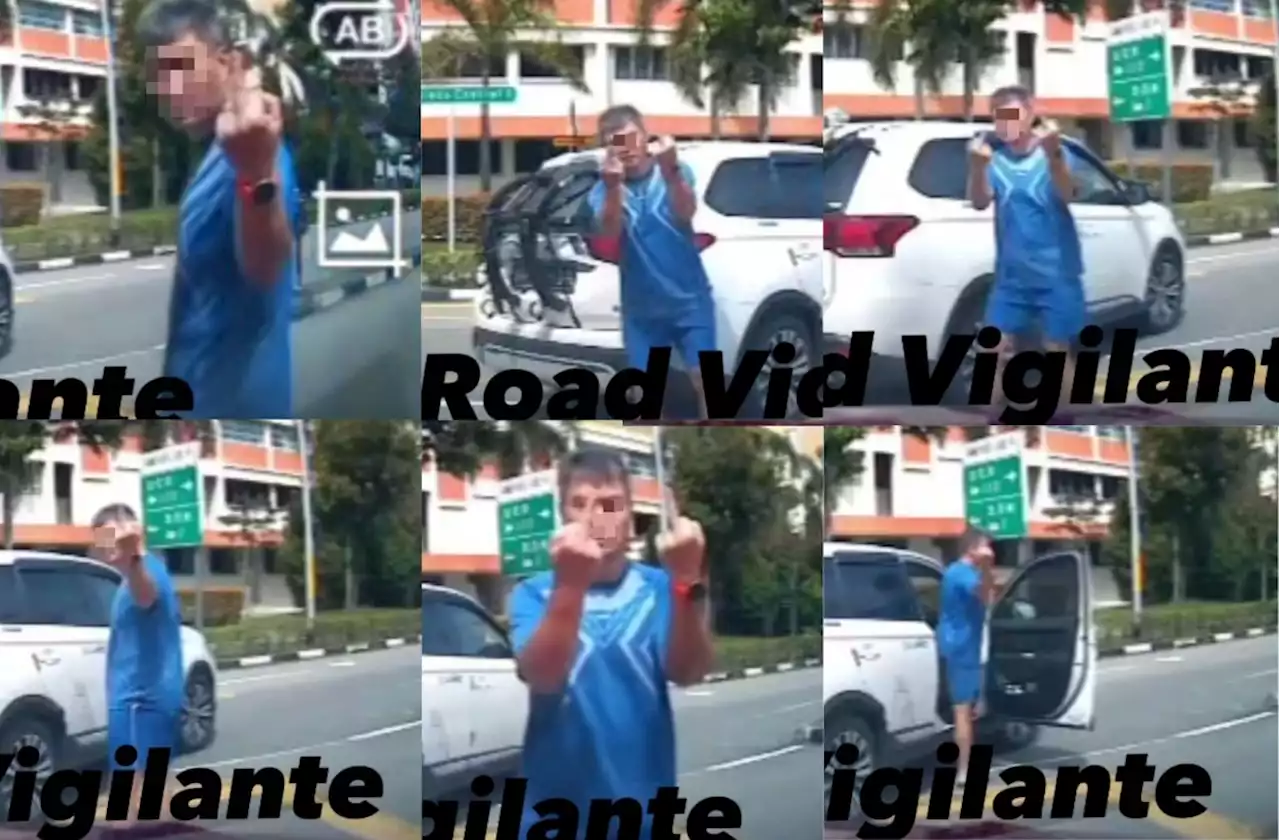 Tampines driver honked at for illegal turn, gives camcar the middle finger repeatedly - Singapore News