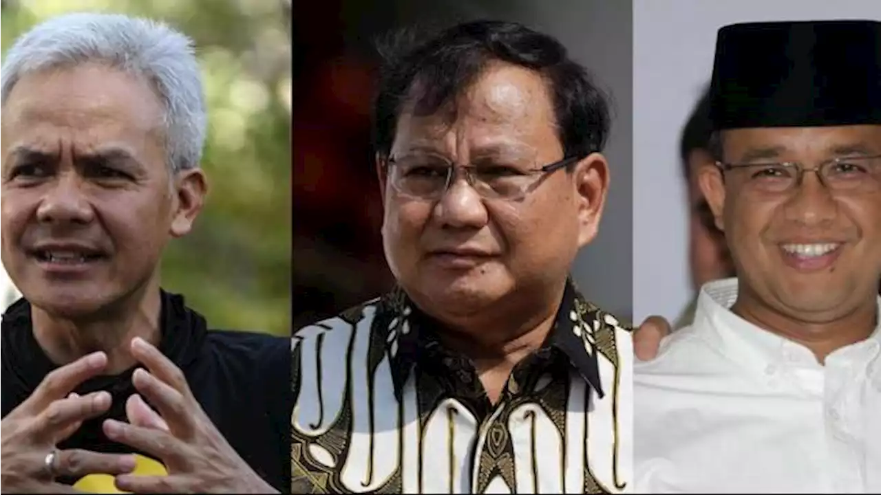 Hasil 2 Lembaga Survei: Elektabilitas Ganjar dan Anies Teratas, Prabowo Merosot