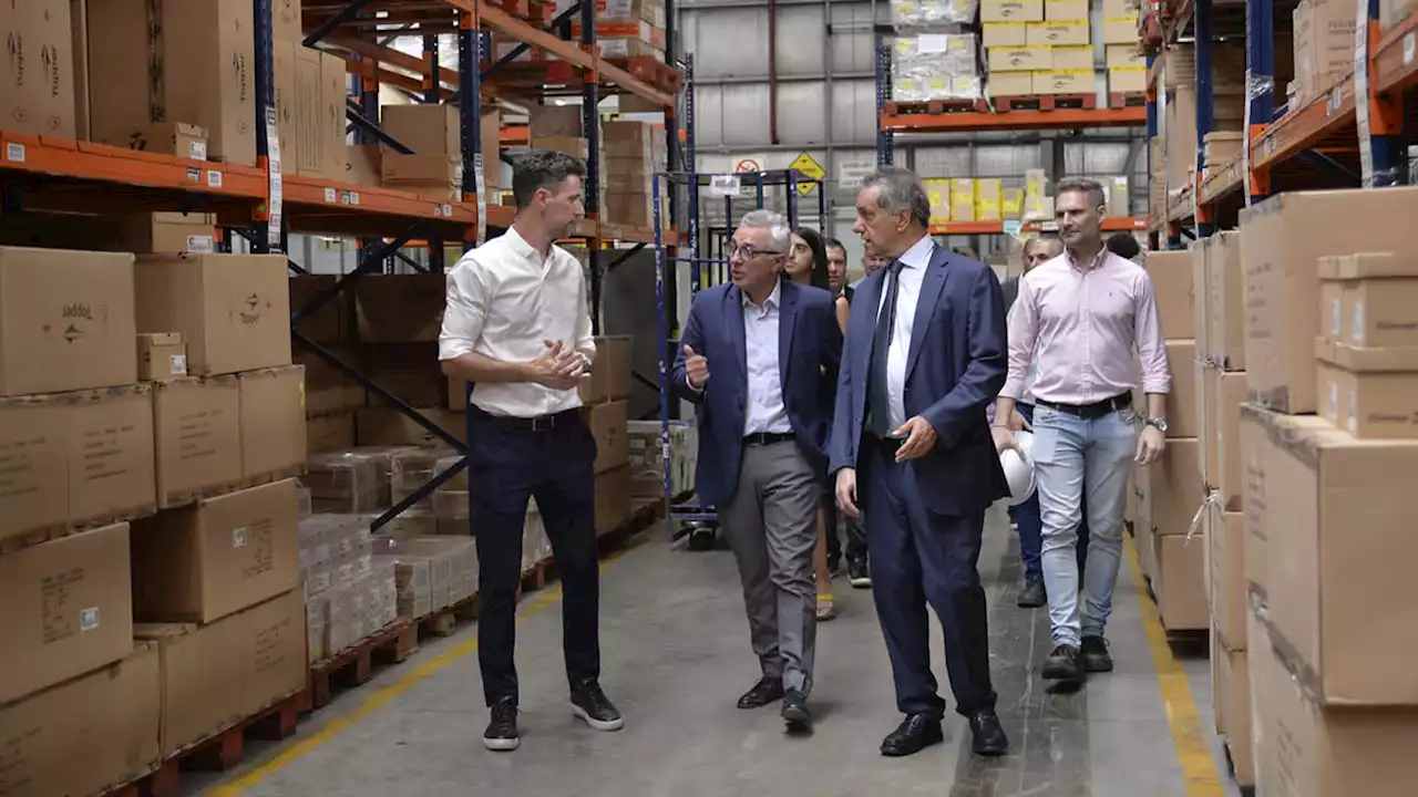 Julio Zamora y Daniel Scioli recorrieron la empresa Grupo Blanco en General Pacheco