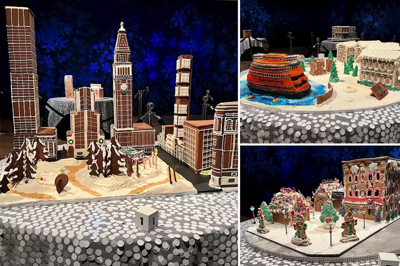 Gingerbread replicas of NYC now on view at uptown museum