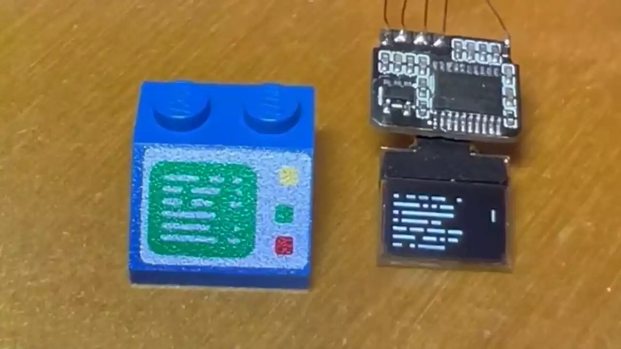 Watch a tiny Lego OLED terminal being made in this ASMR video