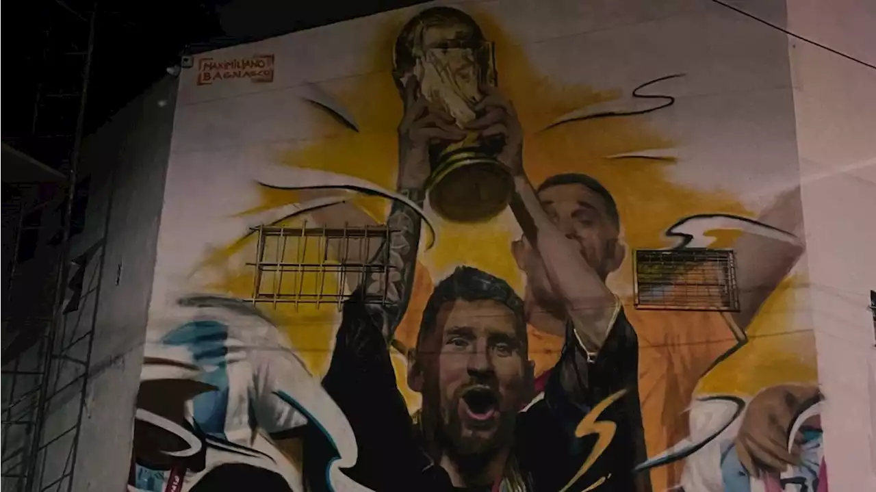 El increíble mural de Lionel Messi en pleno barrio de Palermo