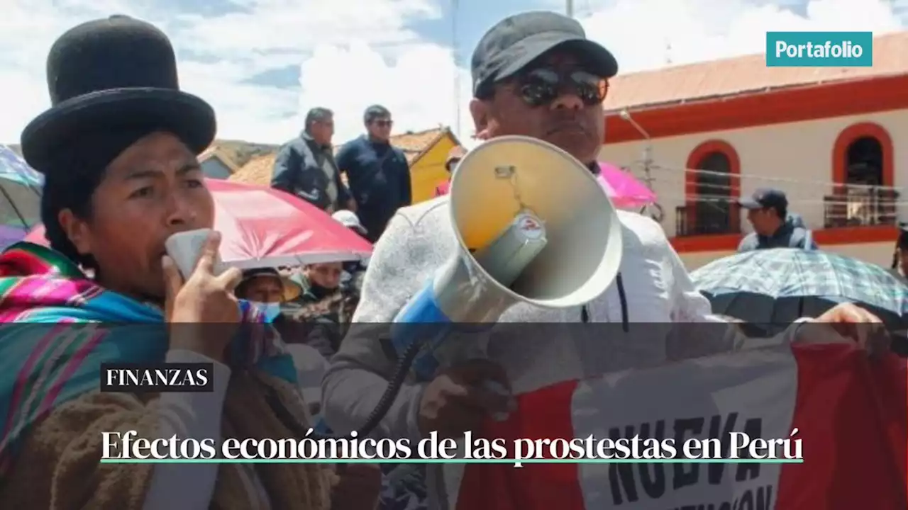 Pedro Castillo: consecuencias económicas por las protestas en Perú