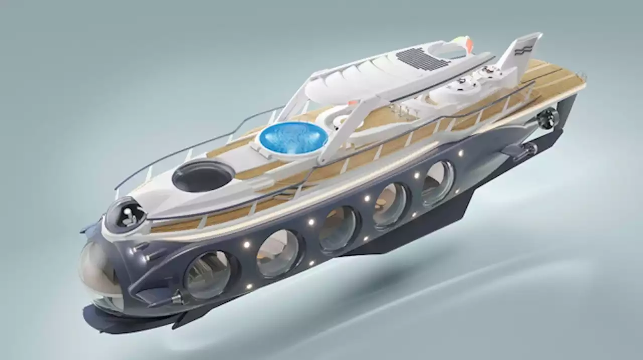 This Hybrid Superyacht-Submarine Concept Can Stay Underwater for up to 4 Days