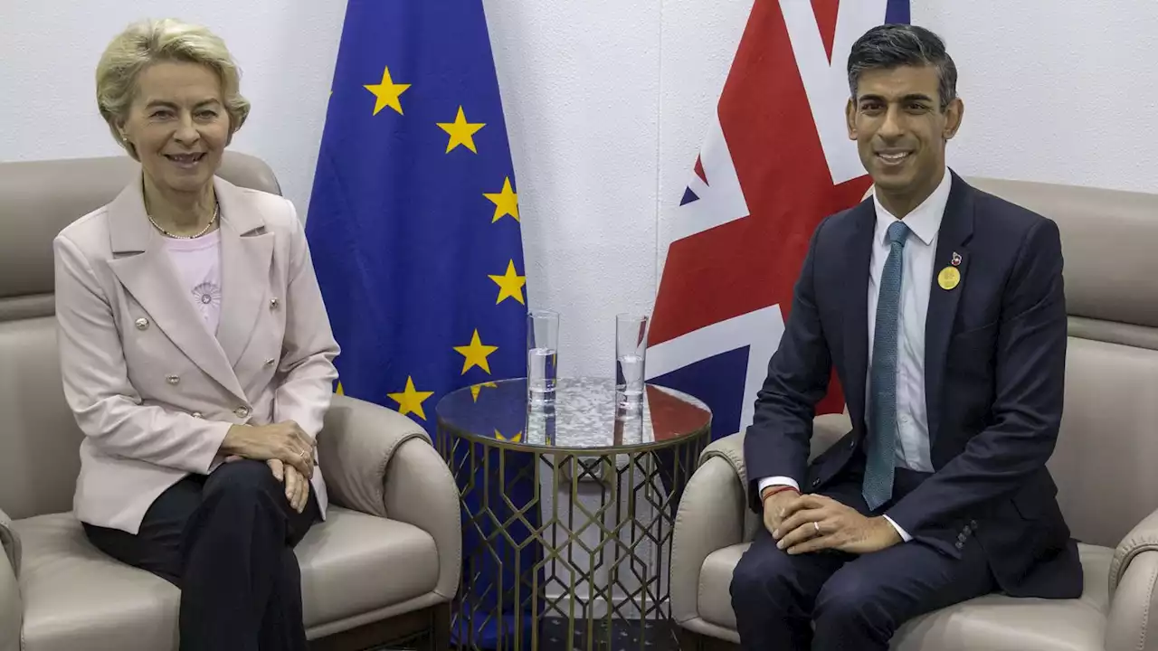 Rishi Sunak and Ursula von der Leyen promise to 'work together' to break Northern Ireland Protocol deadlock