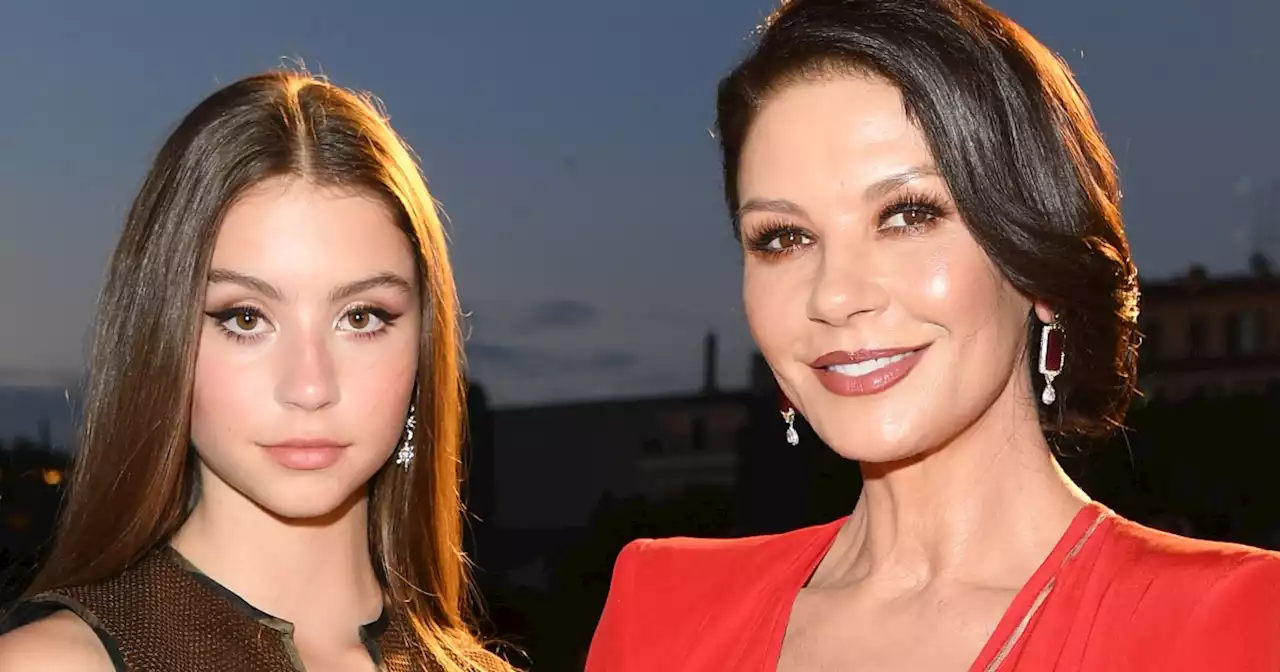 Catherine Zeta-Jones proves her daughter is just like Wednesday Addams: 'My little rain cloud'