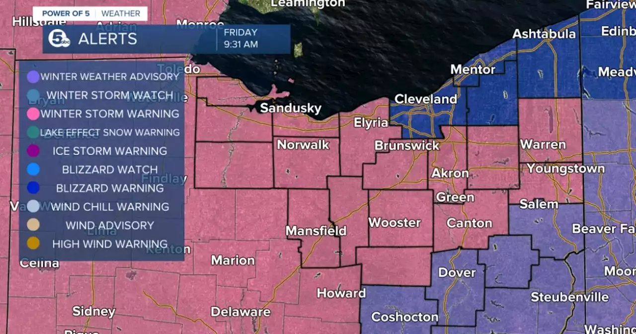 Blizzard Warning now in effect in Northeast Ohio