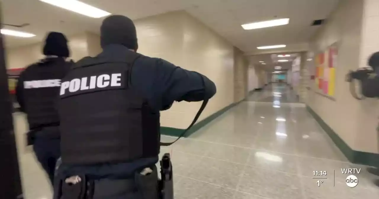 Johnson County first responders participate in active shooter training at Greenwood High School