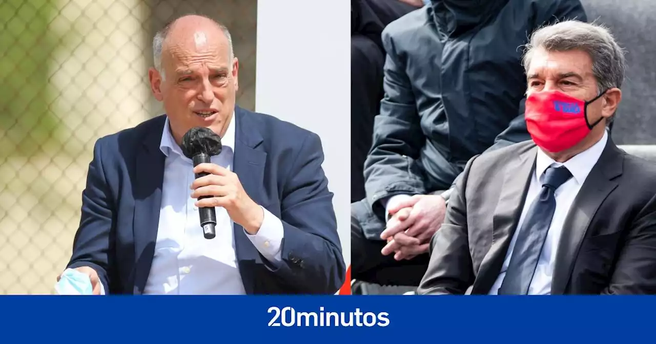 Javier Tebas carga contra Laporta por los derechos televisivos: 'Hay que informarse antes de rajar'