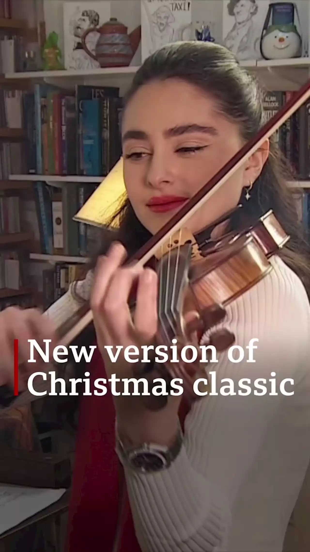 Snowman classic updated with help of TikTok violinist