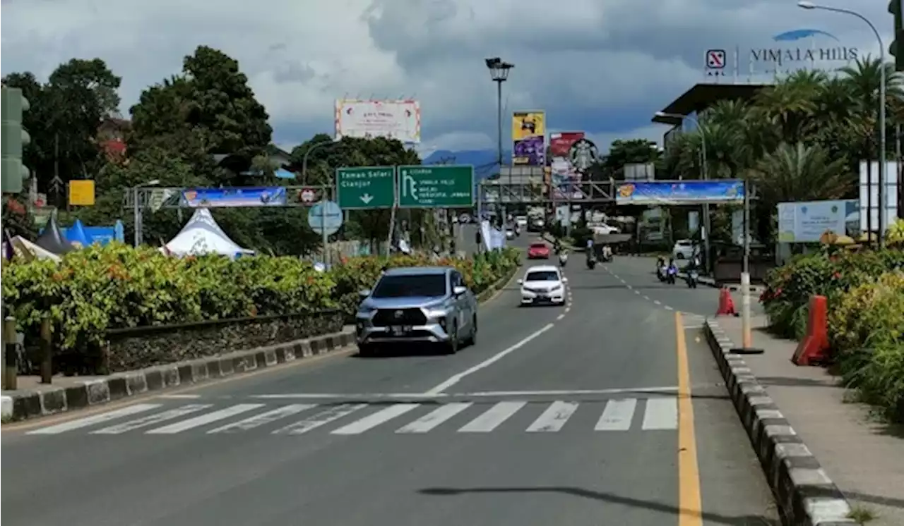 Polres Bogor Mulai Berlakukan Satu Jalur Puncak ke Arah Jakarta