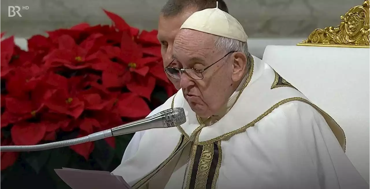 Papst predigt zu Weihnachten gegen Resignation und Verzweiflung