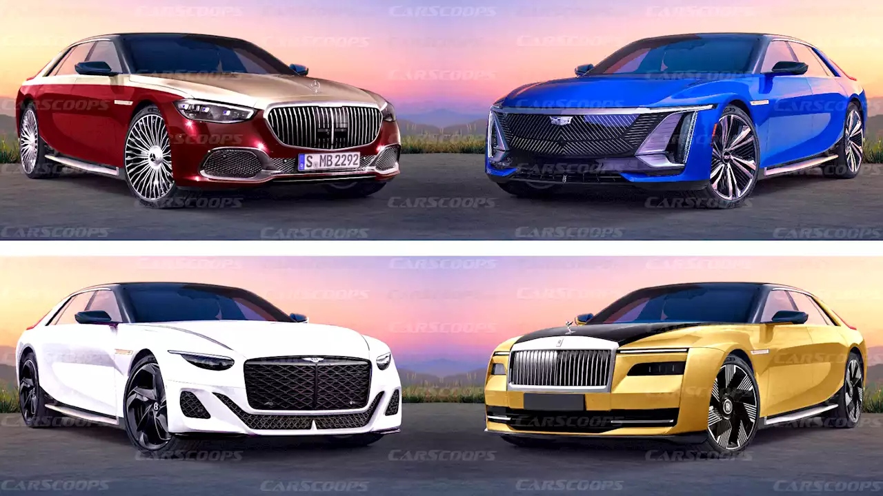 Cadillac Celestiq Face-Swapped With Rolls-Royce, Bentley, And Maybach | Carscoops