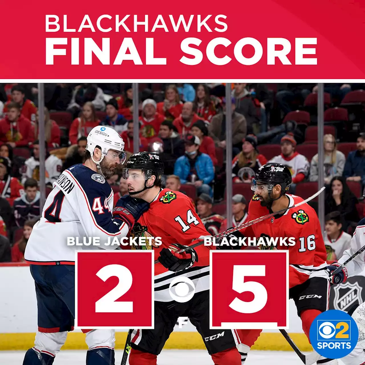 Blackhawks beat Blue Jackets, halt 8-game losing streak