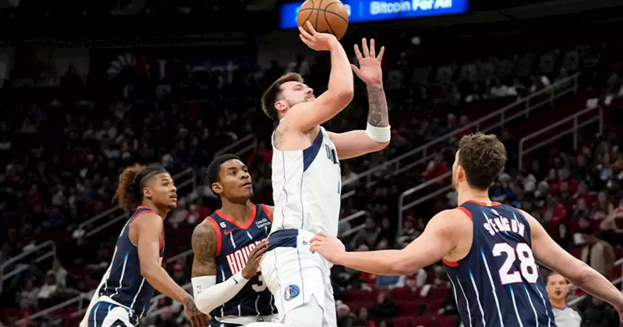 Doncic scores 50, Mavericks edge Rockets 112-106