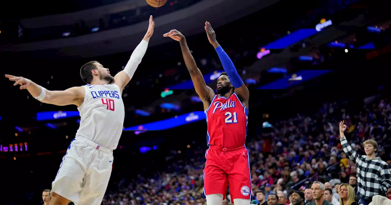 Embiid scores 44, Harden has triple-double as 76ers top Clippers, 119-114