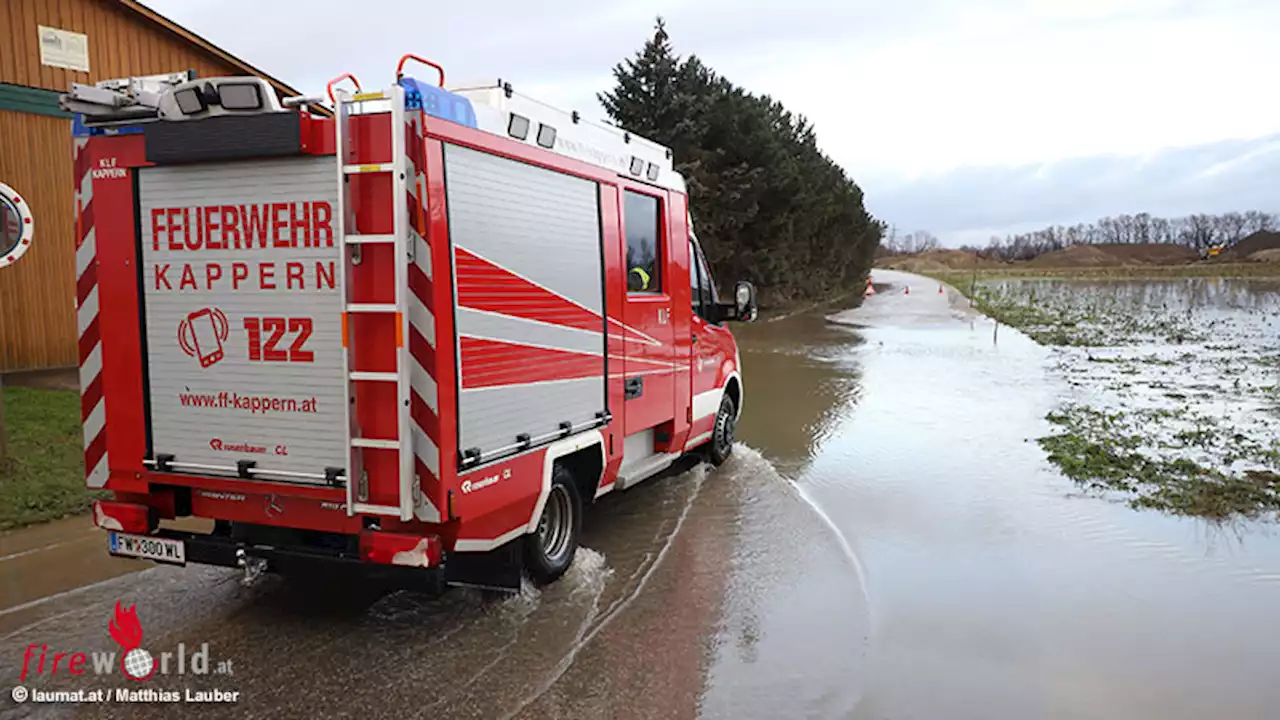 Oö: Weihnachtstauwetter und intensiver Regen sorgen für Einsätze in Oberösterreich