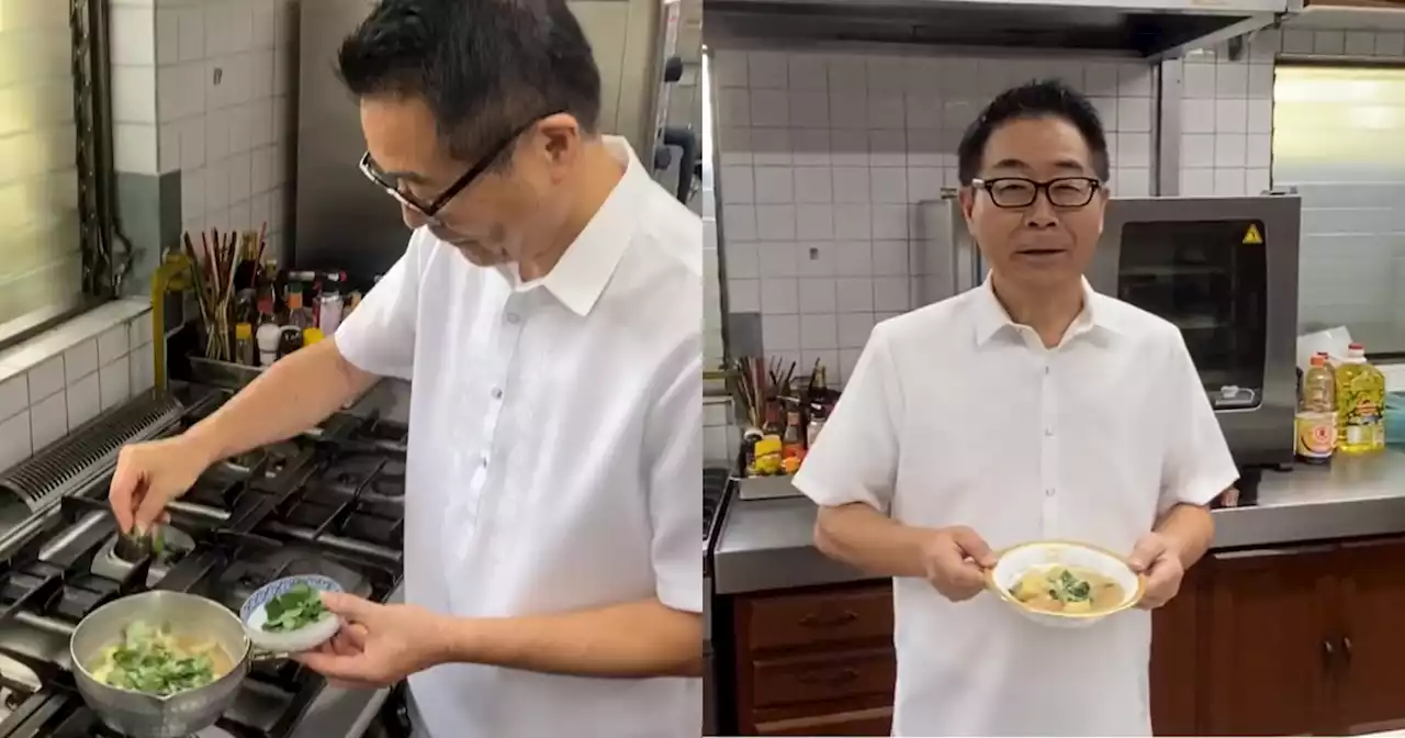 Ambassador of Japan in the Philippines tries his hand at cooking tinola