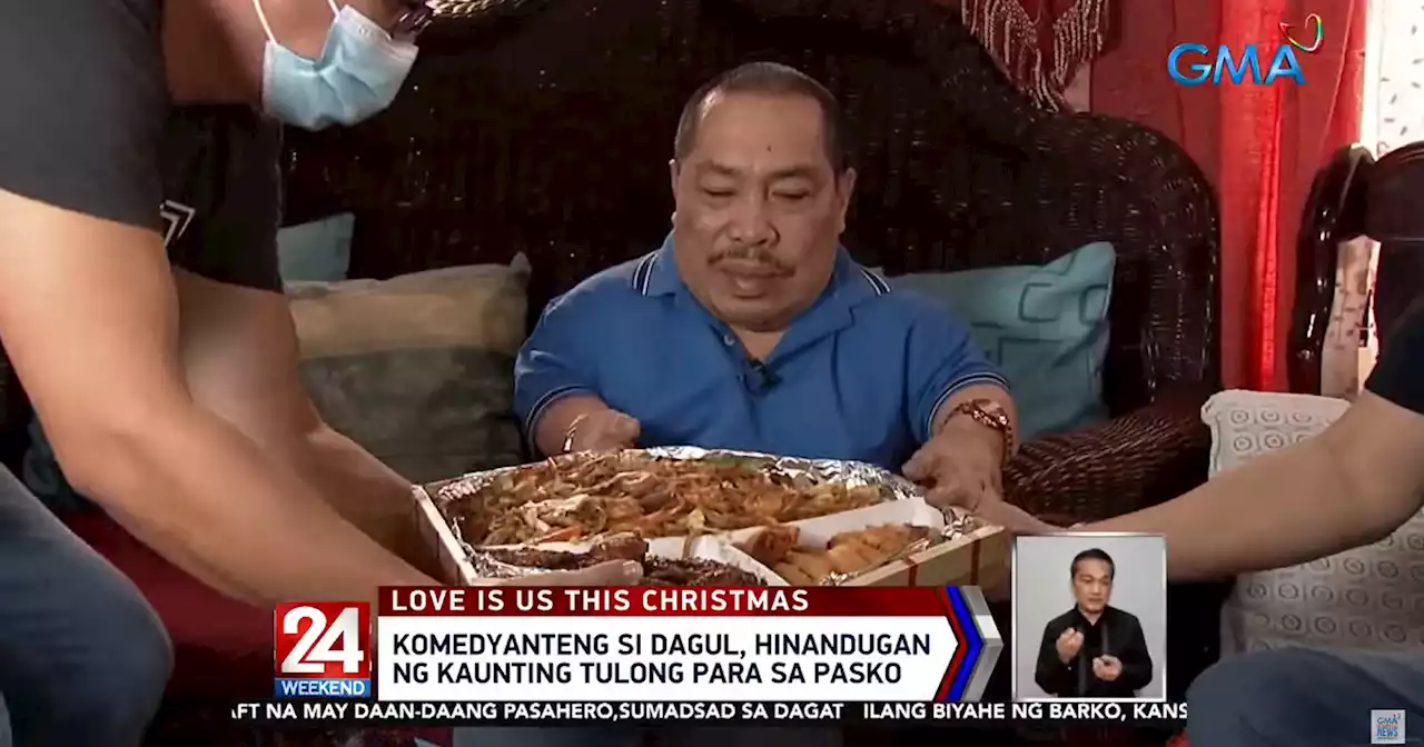 Dagul receives Noche Buena package, other gifts from GMA Integrated News, GMA Kapuso Foundation