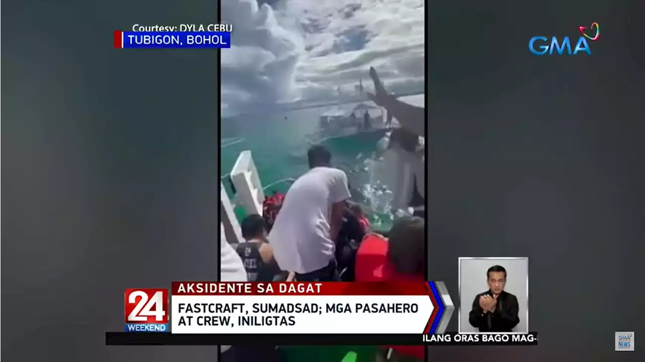 Passengers safe as fastcraft runs aground in Bohol