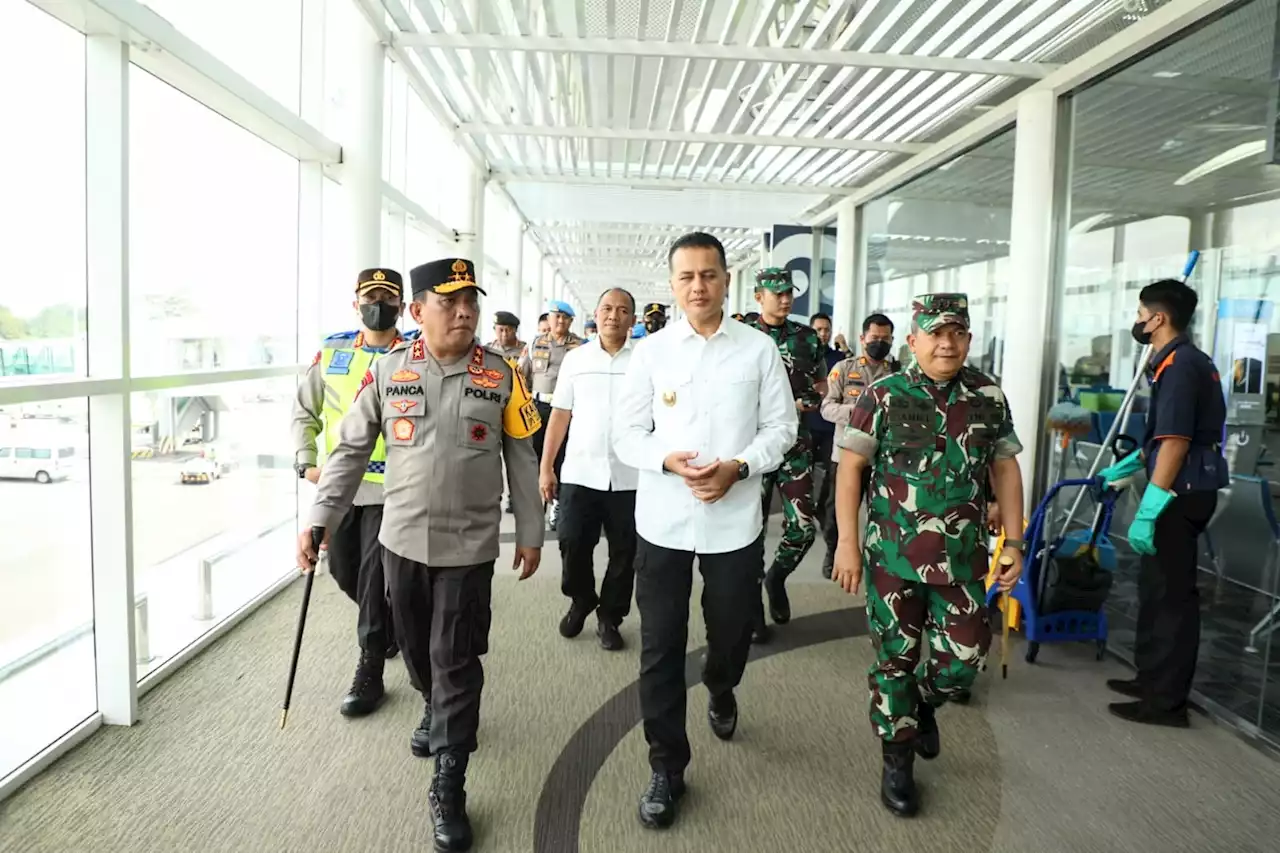 Irjen Panca, Mayjen TNI Daniel dan Musa Rajekshah Pantau Situasi Bandara Kualanamu