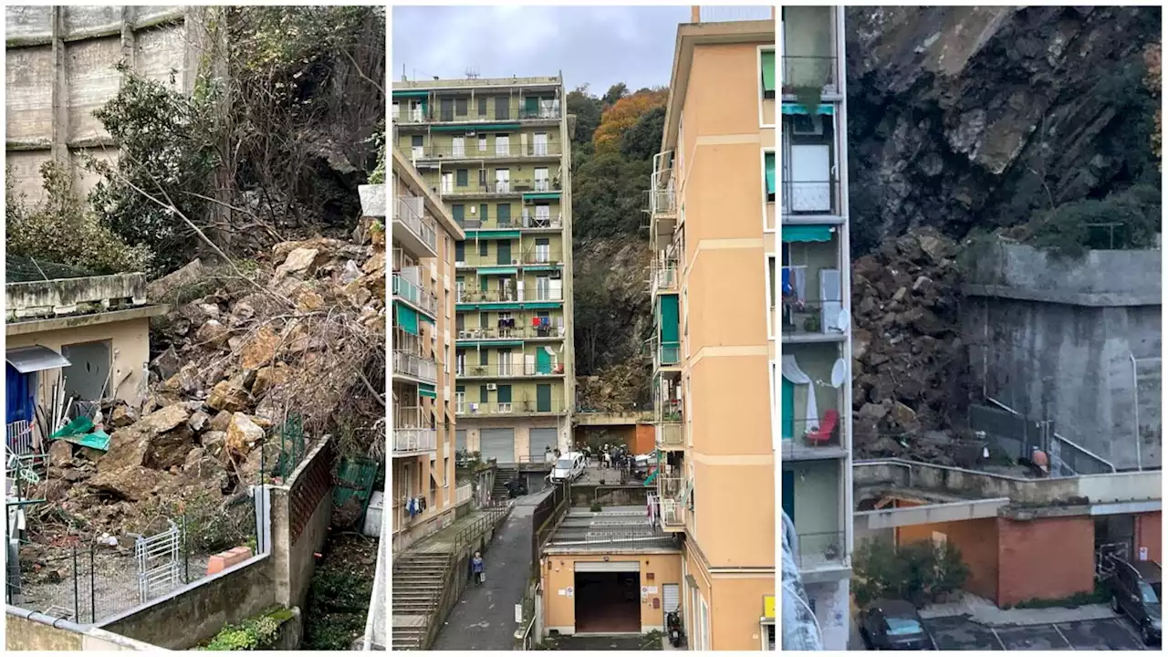 Genova, frana mette a rischio palazzine: 40 famiglie evacuate