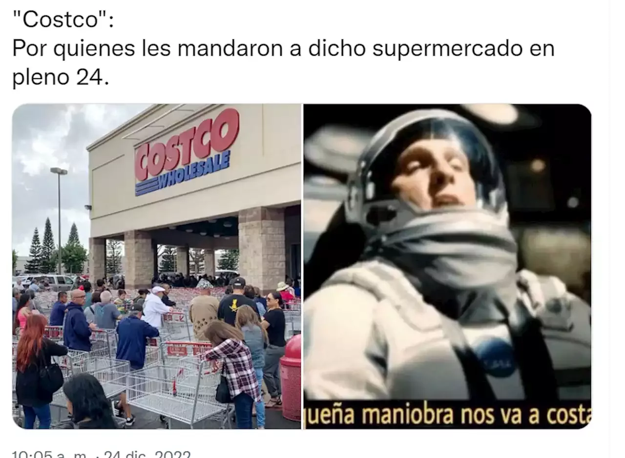 Todo sea por la cena'; Costco se llena de clientes en Nochebuena