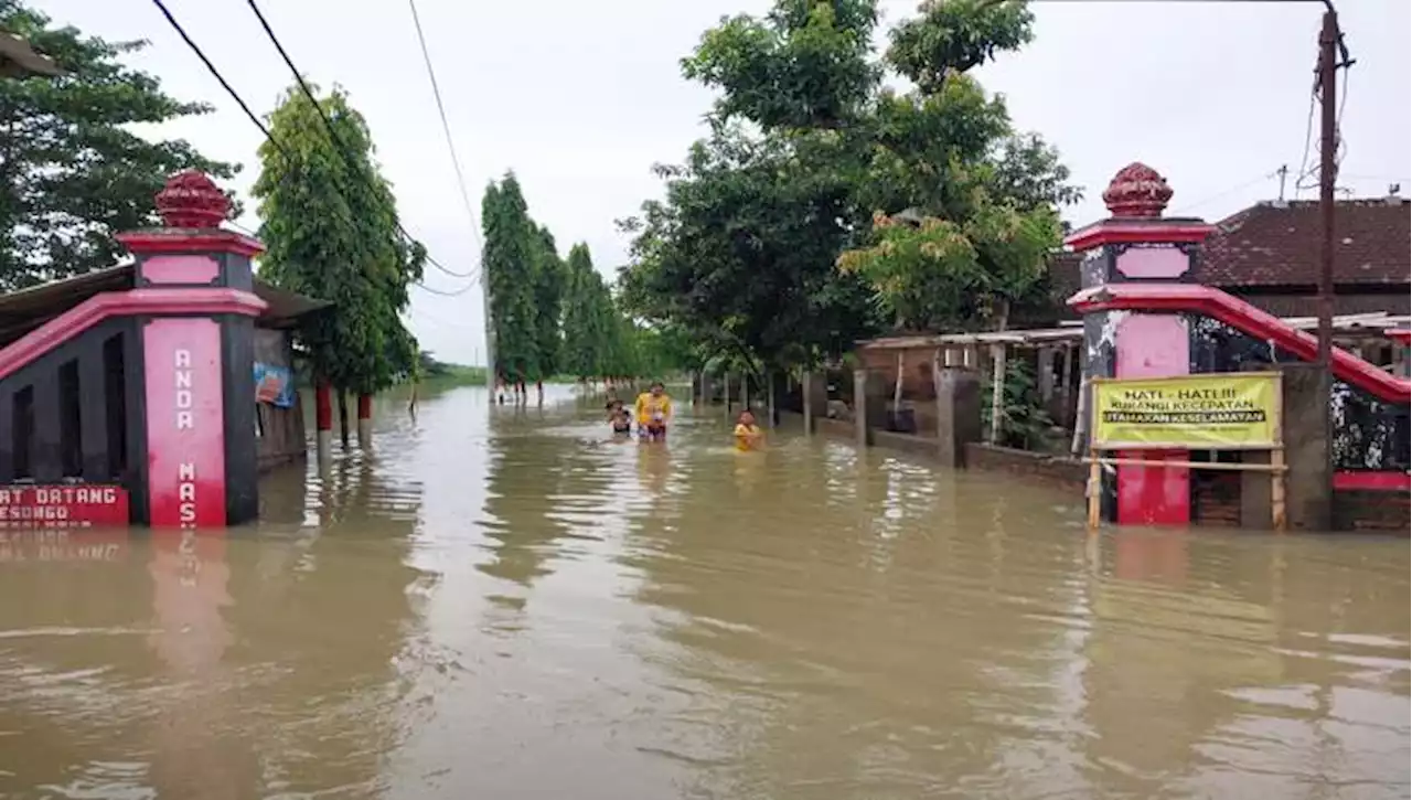 Hujan Lebat di Sukoharjo Sebabkan Banjir hingga Semeter, Pepohonan Ikut Tumbang