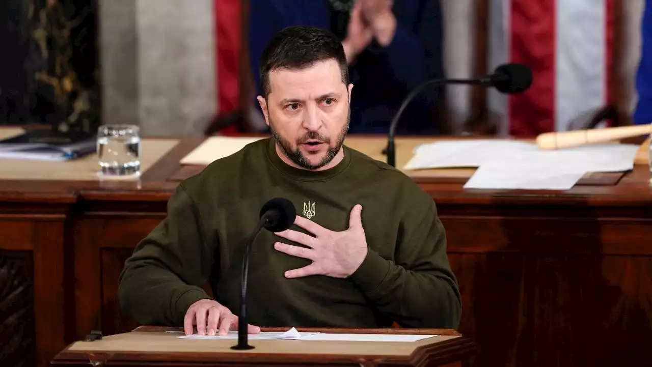 While most lawmakers applauded Zelenskyy speech, some Republicans objected