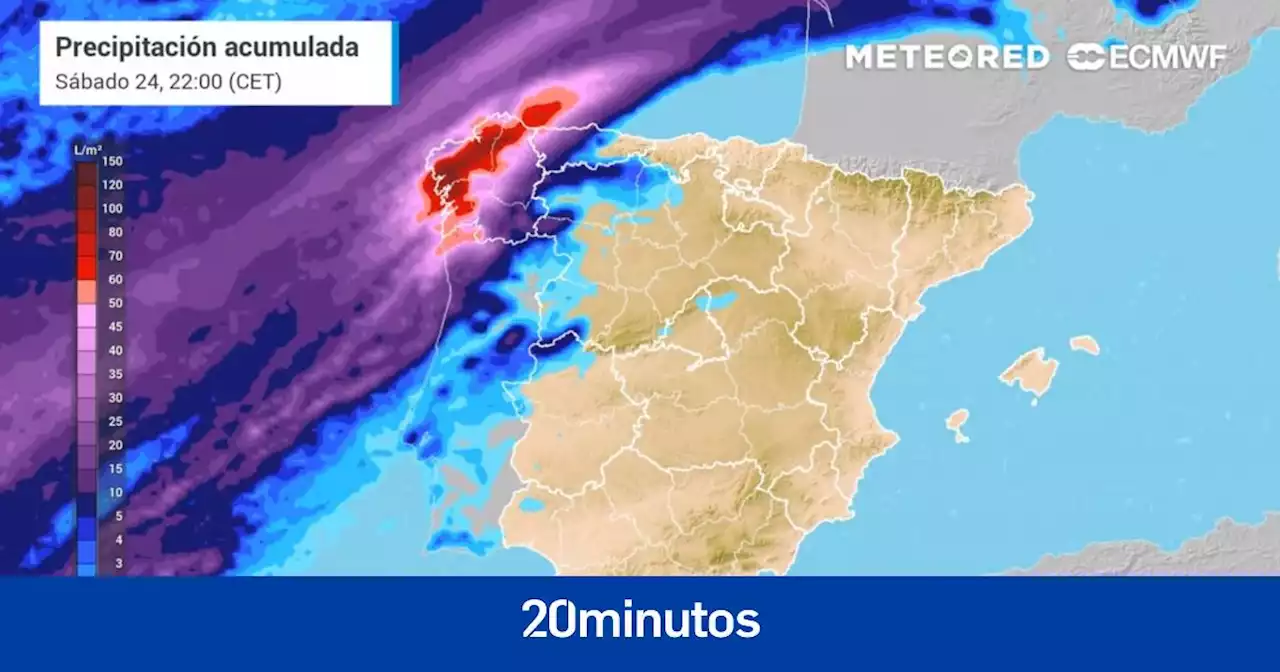 Las lluvias vuelven en la última semana del año: estas son las zonas más afectadas