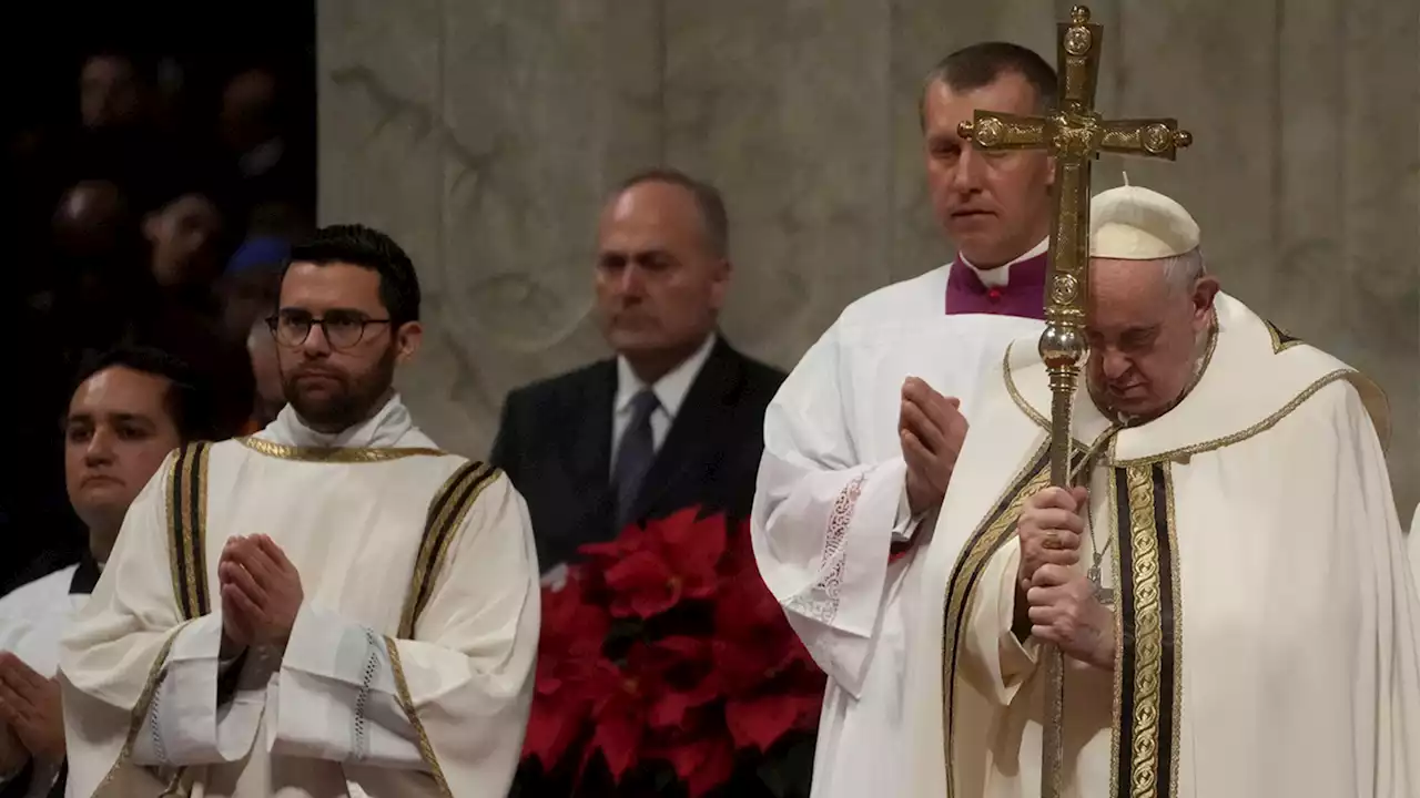 Pope Francis hails Jesus' birth, rebukes those 'ravenous' for power in Christmas Eve Mass