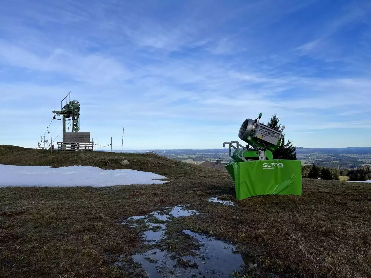 Grüne Weihnachten auf den Allgäuer Skipisten