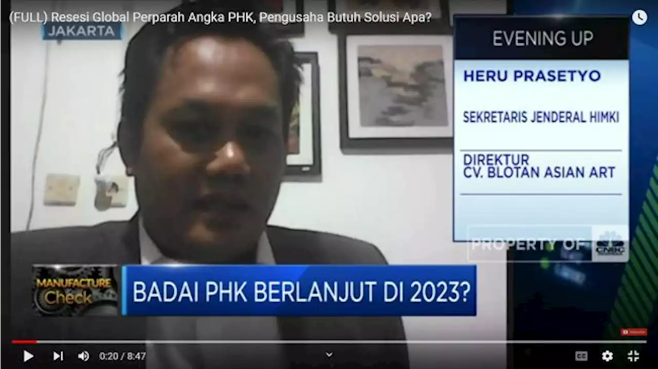 Resesi Global Perparah Angka PHK, Pengusaha Butuh Solusi Apa?